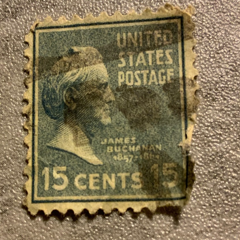 1936 RARE James Buchanan (1791-1868), 15th President of the U.S.A. Stamp